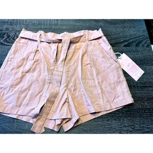 NWT Simply Blessed Woven Shorts Women's Size S Blush Pink Tie Waist Casual